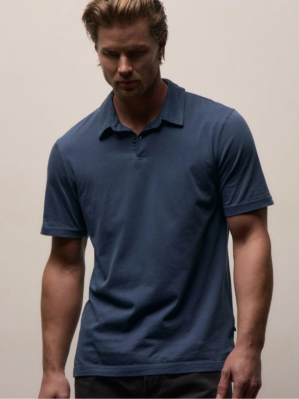 Men's James Perse Navy Polo Shirt